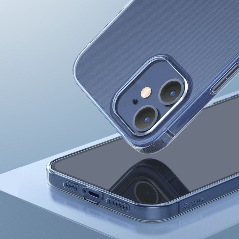 Baseus Simple Apple iPhone 12 Mini Hoesje TPU Transparant afbeelding 3