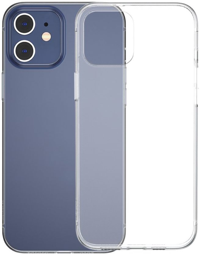 Baseus Simple Apple iPhone 12 TPU Hoesje Transparant afbeelding 1
