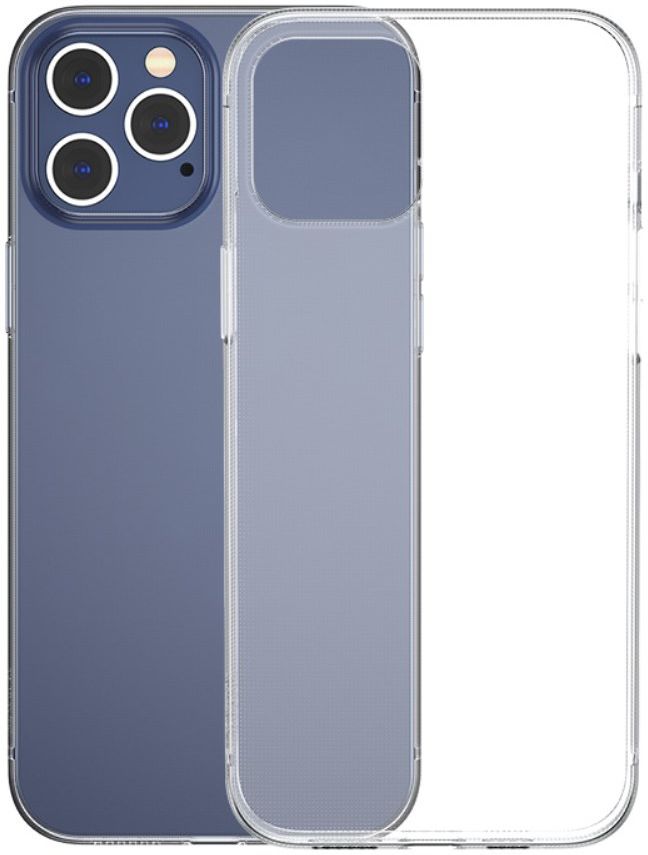 Baseus Simple Apple iPhone 12 Pro TPU Hoesje Transparant afbeelding 1