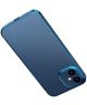 Baseus Shining Apple iPhone 12 Mini Hoesje TPU Transparant Blauw