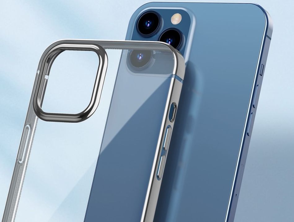 Baseus Shining Apple iPhone 12 Pro Hoesje TPU Transparant Grijs afbeelding 9