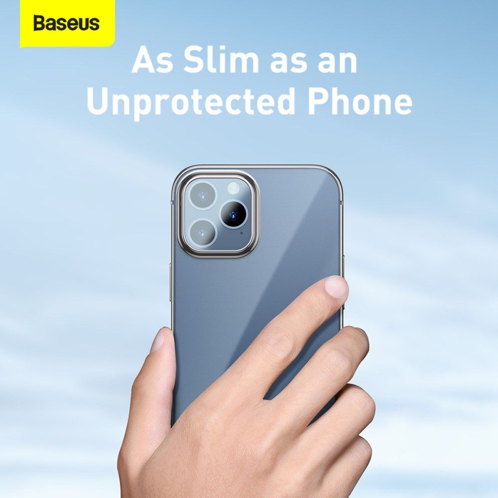 Baseus Shining Apple iPhone 12 Pro Hoesje TPU Transparant Grijs afbeelding 12