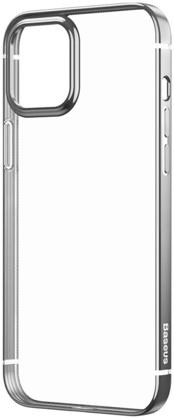 Baseus Shining Apple iPhone 12 Pro Hoesje TPU Transparant Grijs afbeelding 2