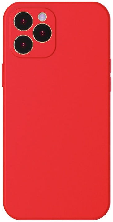 Baseus Liquid Apple iPhone 12 Pro Max Hoesje Siliconen Rood afbeelding 1