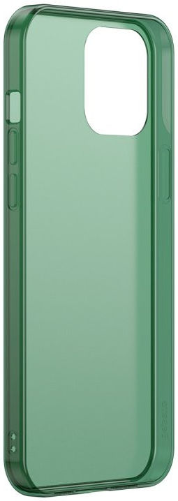 Baseus Frosted Glass Apple iPhone 12 Mini Hoesje TPU Matte Groen afbeelding 3