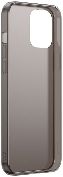 Baseus Frosted Glass Apple iPhone 12 Pro Max Hoesje TPU Matte Zwart afbeelding 3