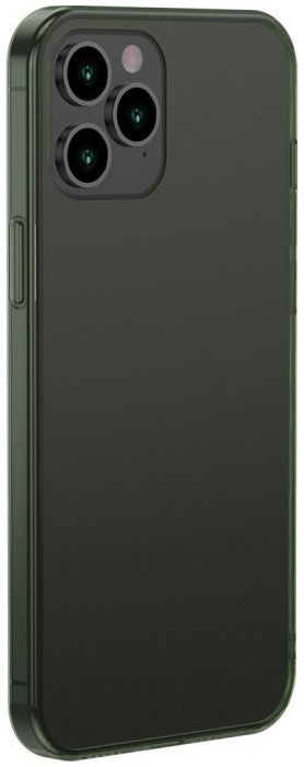 Baseus Frosted Glass Apple iPhone 12 Pro Max Hoesje TPU Matte Groen afbeelding 1