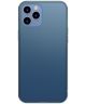 Baseus Frosted Glass Apple iPhone 12 Pro Max Hoesje TPU Matte Blauw