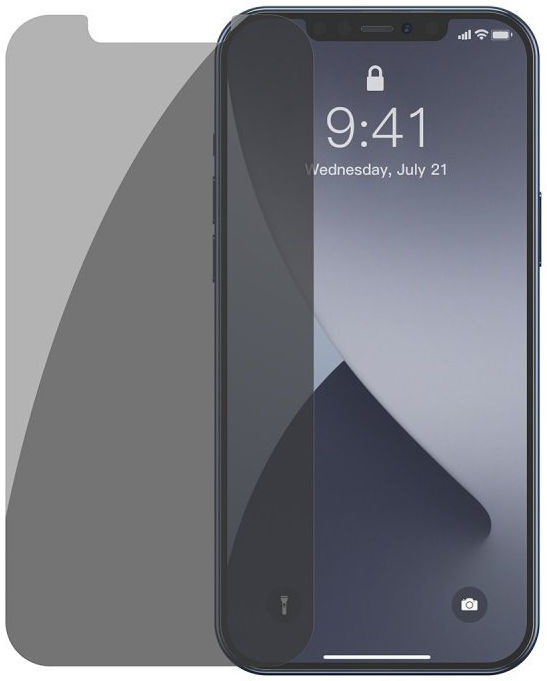 Baseus Apple iPhone 12 / 12 Pro Privacy Tempered Glass Screenprotector afbeelding 1