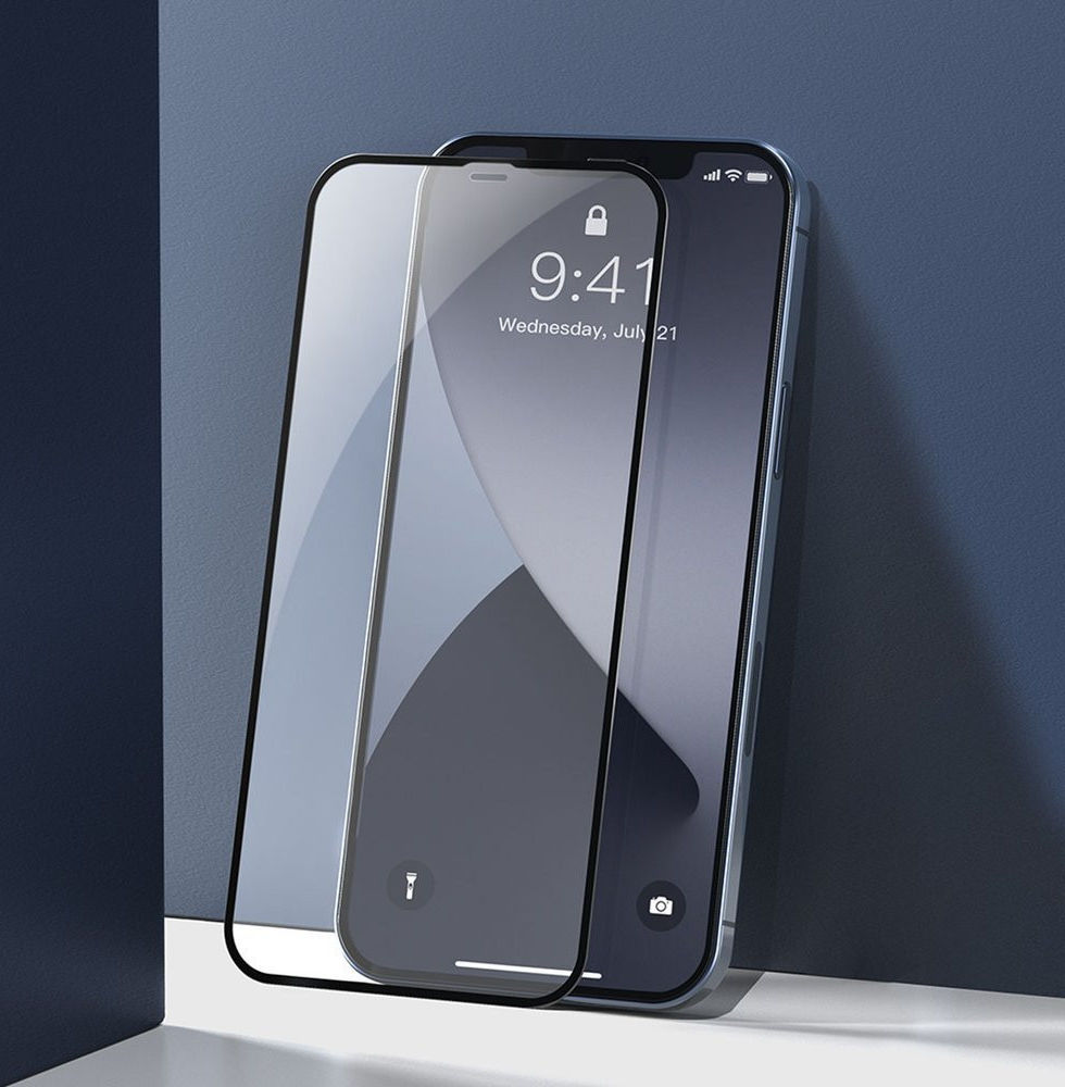 Baseus Curved Screen Protector Apple iPhone 12 / 12 Pro 2-Pack afbeelding 2