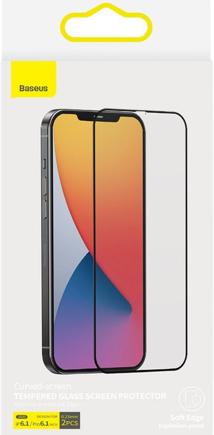 Baseus Curved Screen Protector Apple iPhone 12 / 12 Pro 2-Pack afbeelding 5