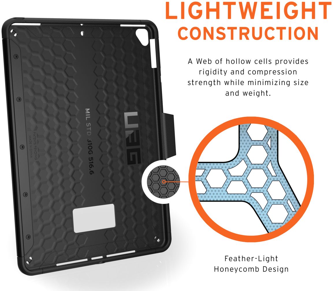 Urban Armor Gear Scout Apple iPad 10.2 (2019/2020/2021) Hoes Zwart afbeelding 5