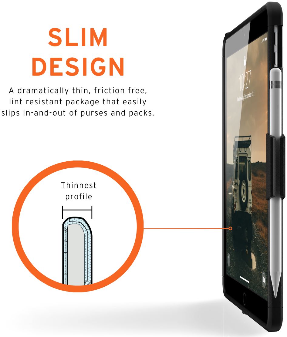 Urban Armor Gear Scout Apple iPad 10.2 (2019/2020/2021) Hoes Zwart afbeelding 8