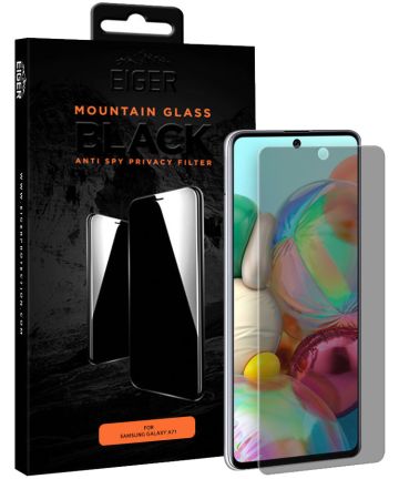 Eiger Samsung Galaxy A71 Privacy Glass Case Friendly Screen Protector Screen Protectors