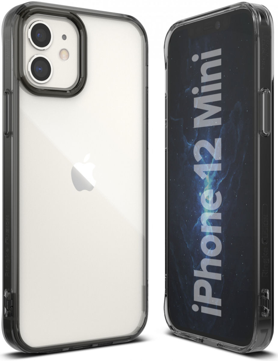 Ringke Fusion Apple iPhone 12 Mini Hoesje Transparant/Zwart afbeelding 4
