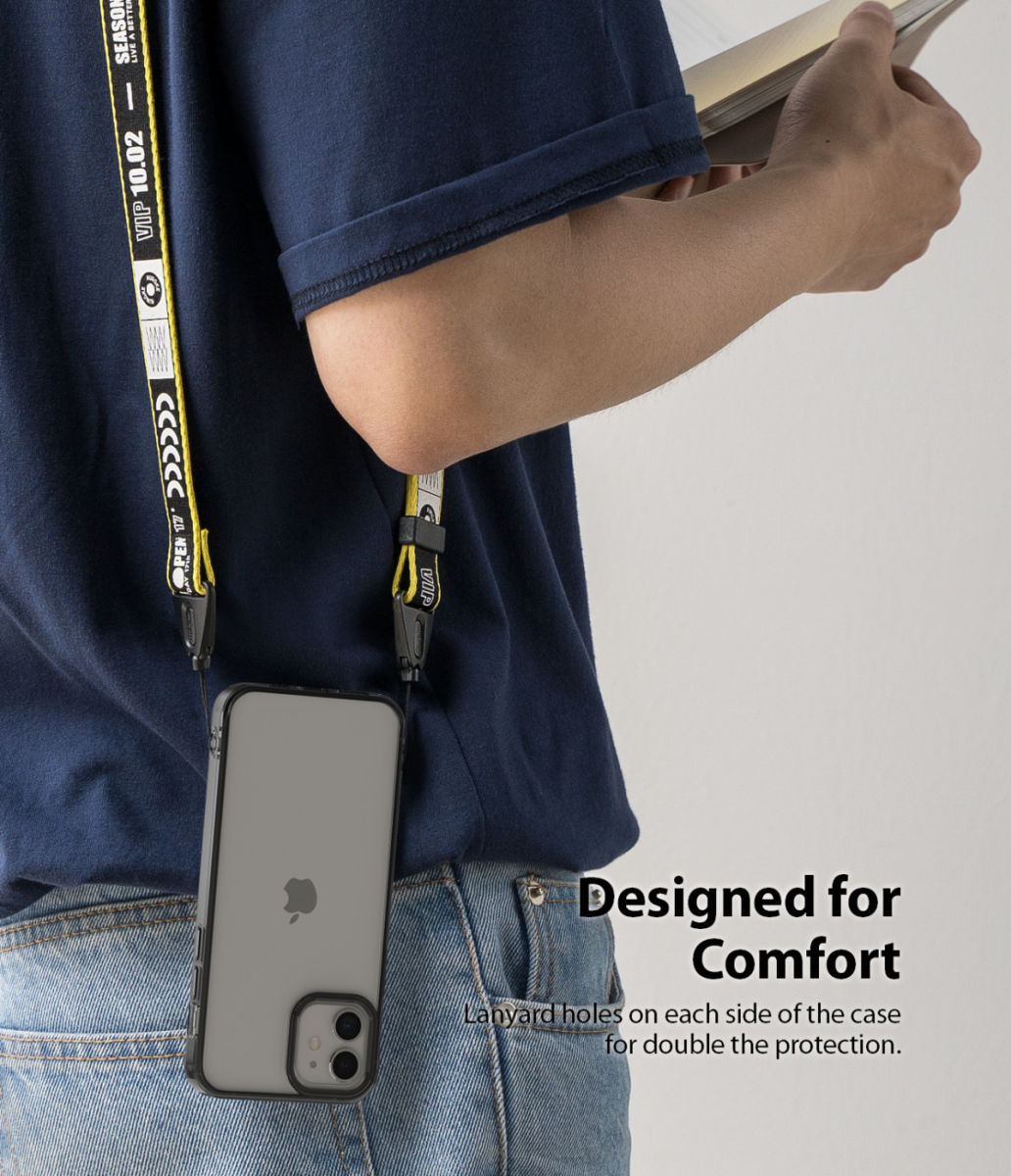 Ringke Fusion Apple iPhone 12 Mini Hoesje Transparant/Zwart afbeelding 8