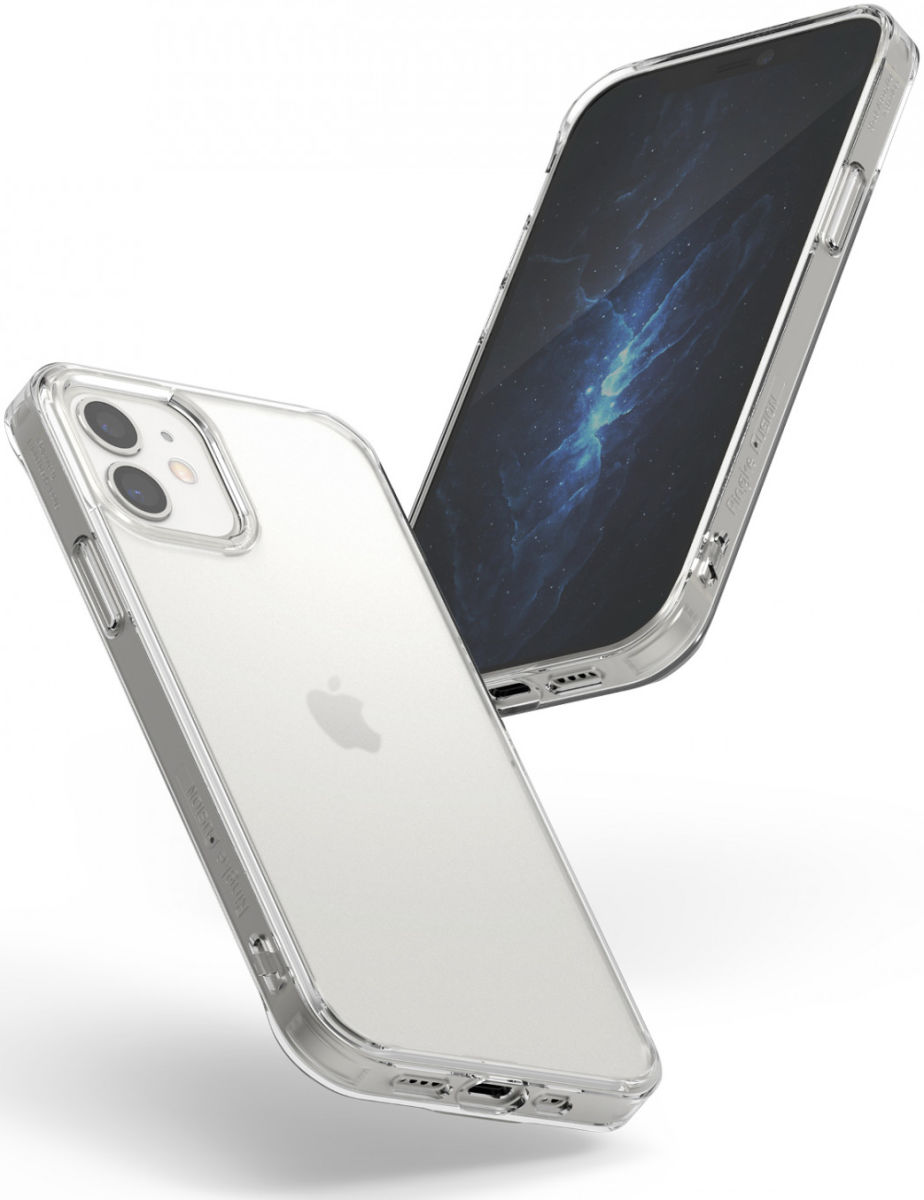 Ringke Fusion Apple iPhone 12 Mini Hoesje Matte Transparant afbeelding 5