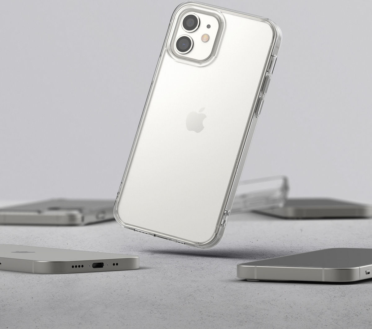 Ringke Fusion Apple iPhone 12 Mini Hoesje Matte Transparant afbeelding 9