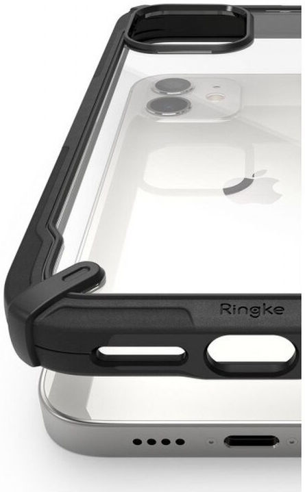 Ringke Fusion X Apple iPhone 12 Mini Hoesje Transparant/Zwart afbeelding 5