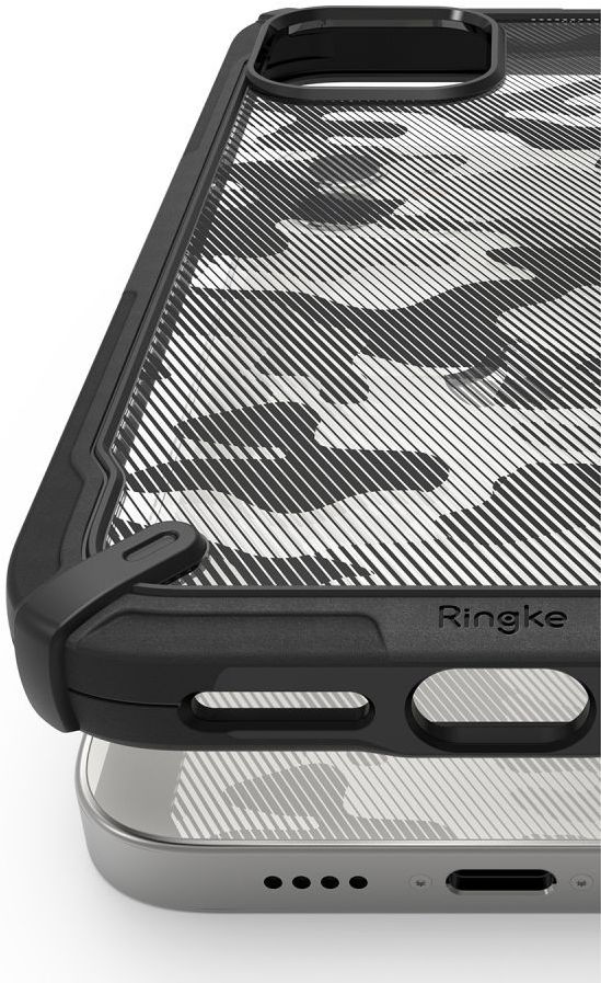 Ringke Fusion X Apple iPhone 12 Mini Hoesje Camo Zwart afbeelding 8