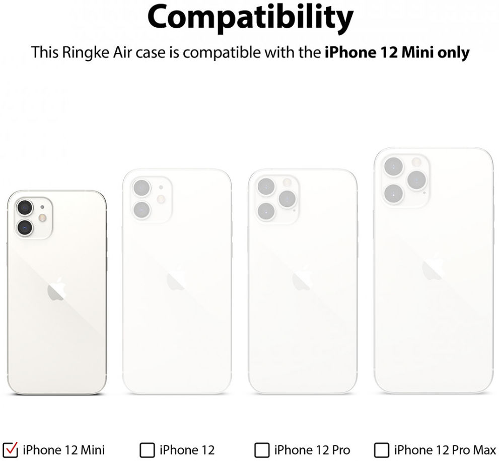 Ringke Air Apple iPhone 12 Mini Hoesje Flexibel TPU Glitter Clear afbeelding 13