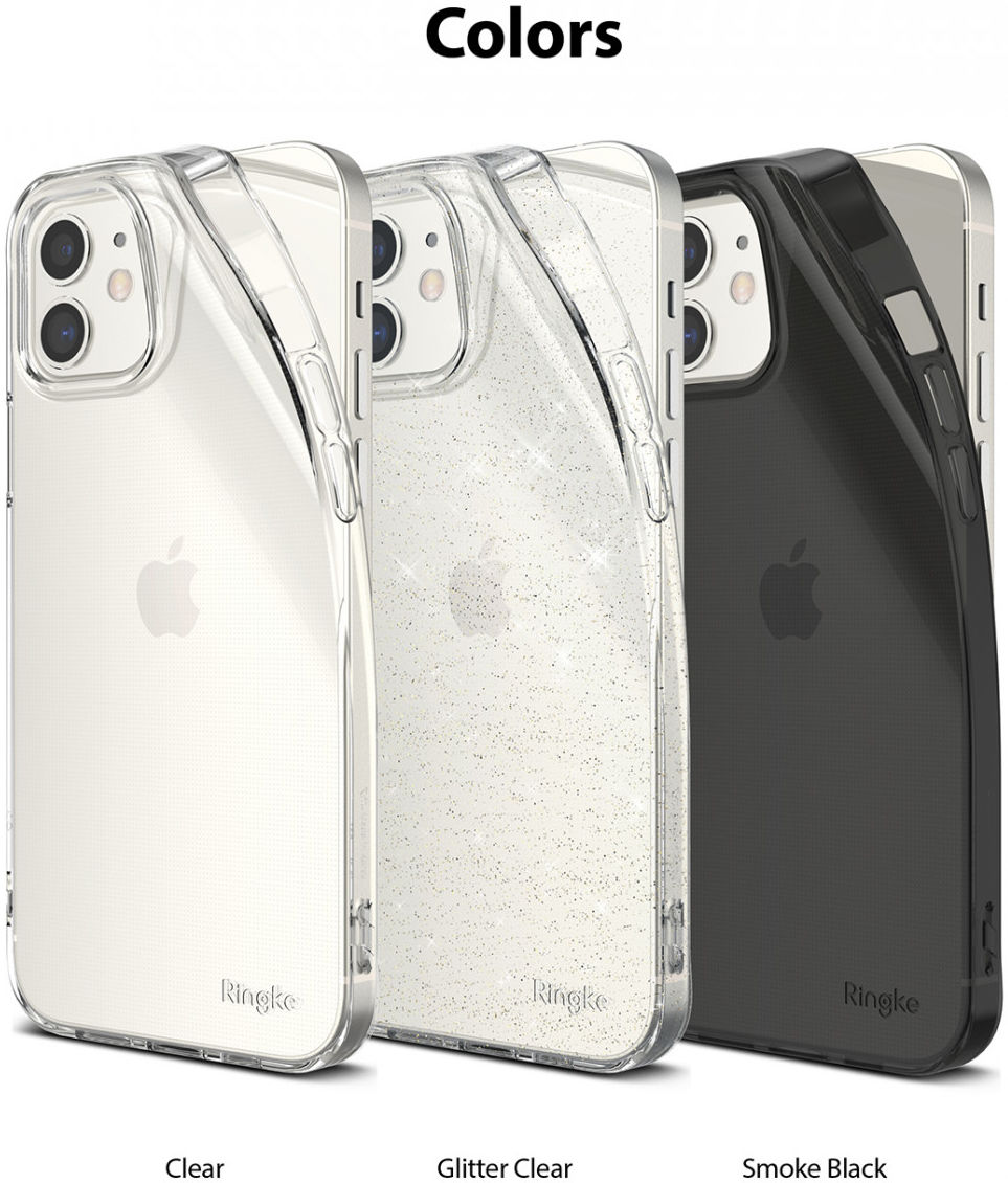 Ringke Air Apple iPhone 12 Mini Hoesje Flexibel TPU Glitter Clear afbeelding 14