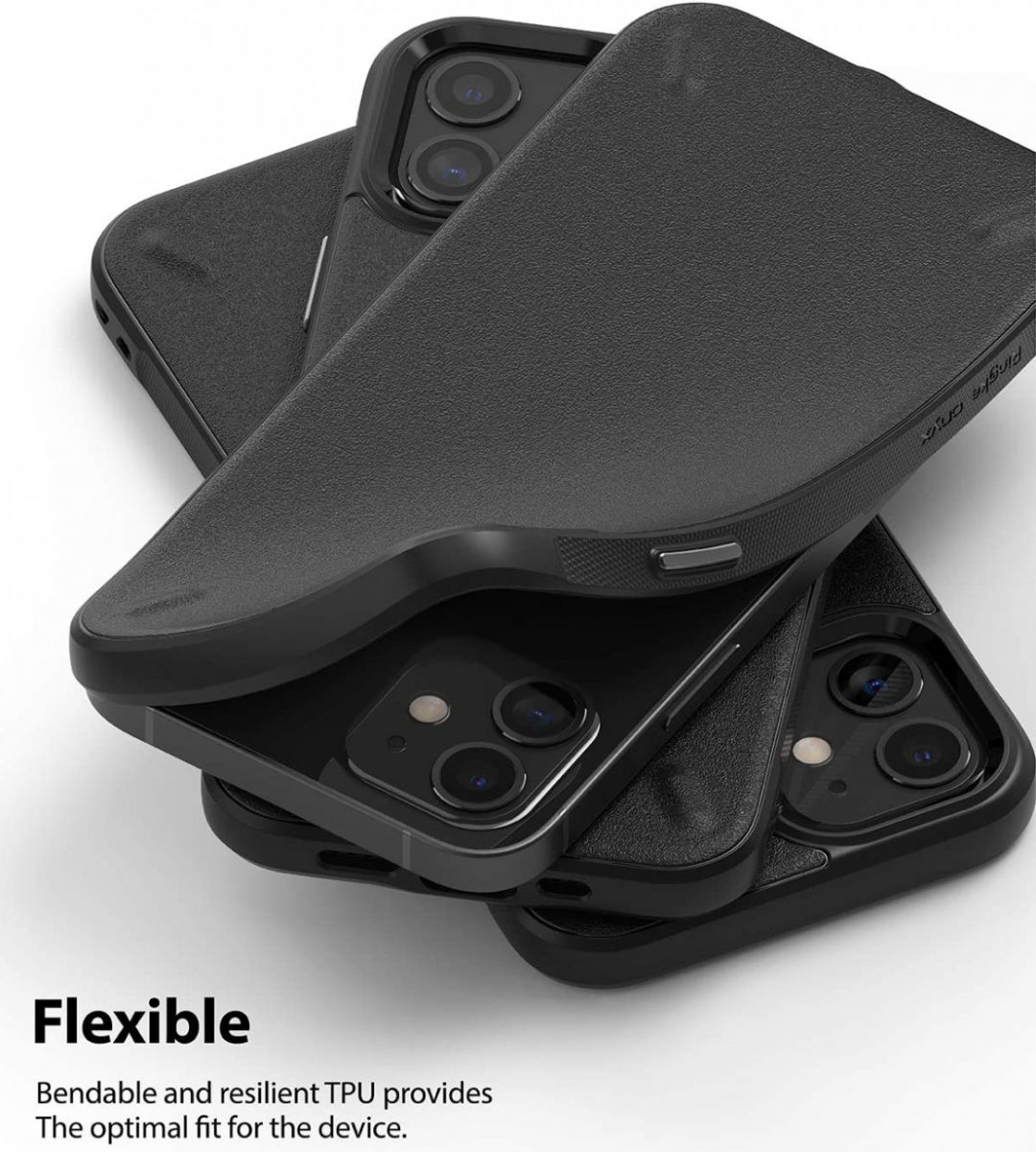 Ringke Onyx Apple iPhone 12 Mini Hoesje Flexibel TPU Zwart afbeelding 5