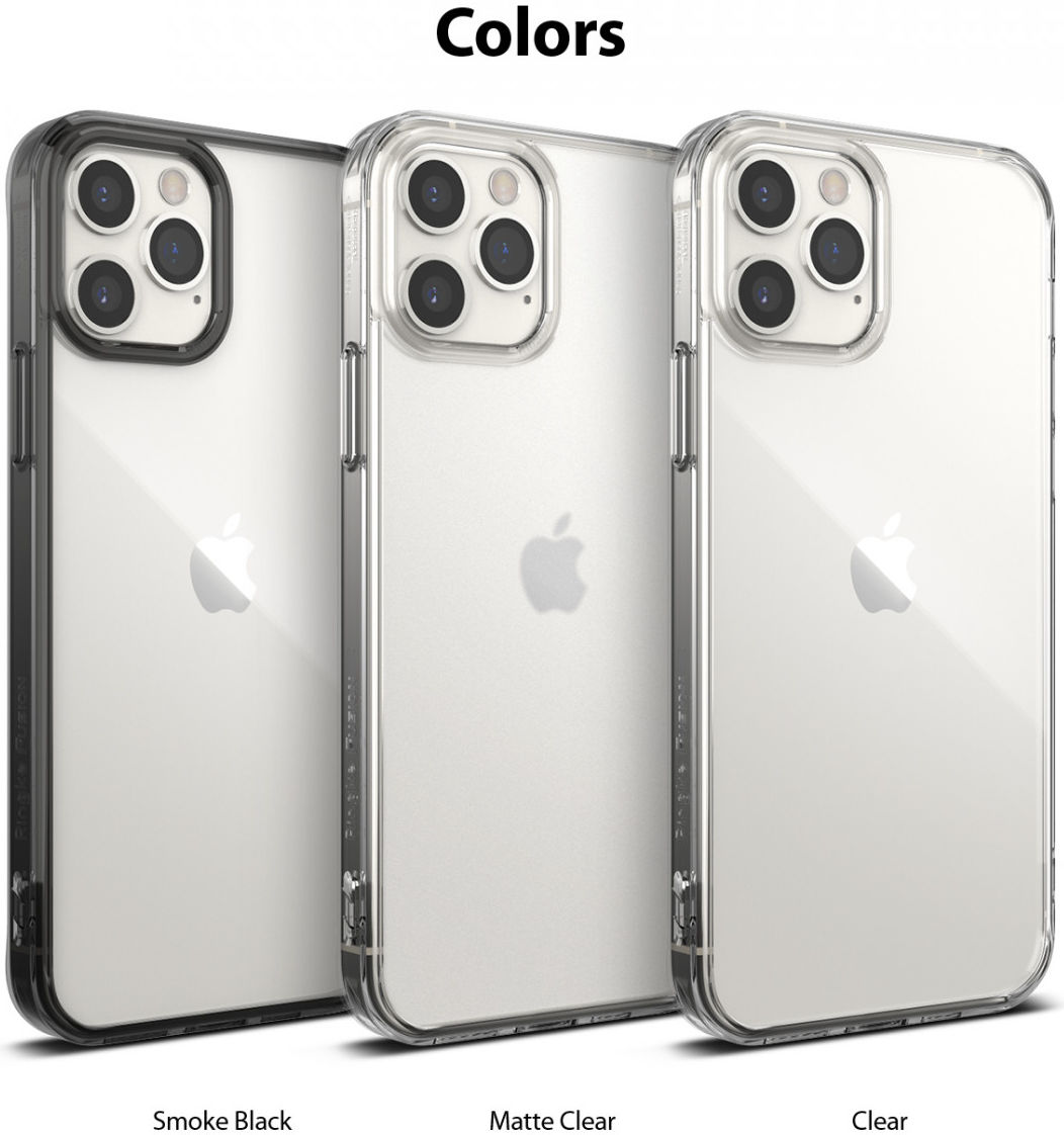 Ringke Fusion Apple iPhone 12 / 12 Pro Hoesje Transparant Zwart afbeelding 11