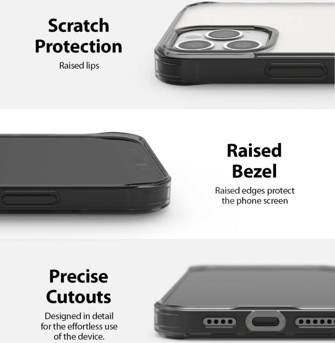 Ringke Fusion Apple iPhone 12 / 12 Pro Hoesje Transparant Zwart afbeelding 7