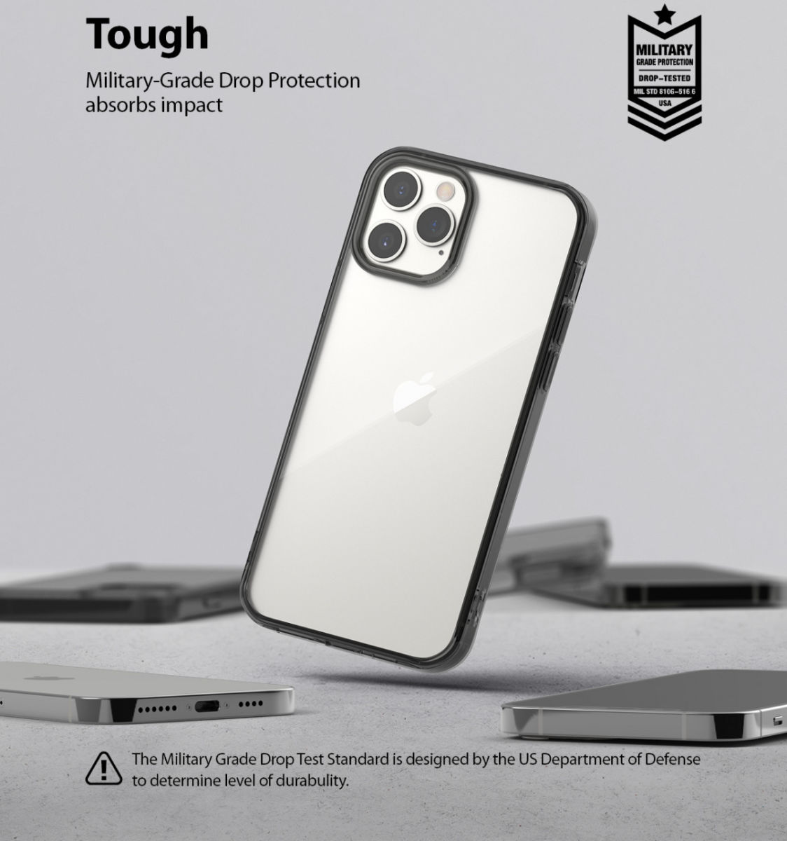 Ringke Fusion Apple iPhone 12 / 12 Pro Hoesje Transparant Zwart afbeelding 8
