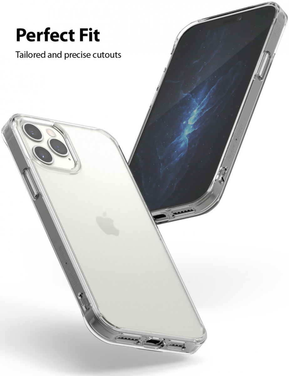 Ringke Fusion Apple iPhone 12 / 12 Pro Hoesje Matte Transparant afbeelding 4