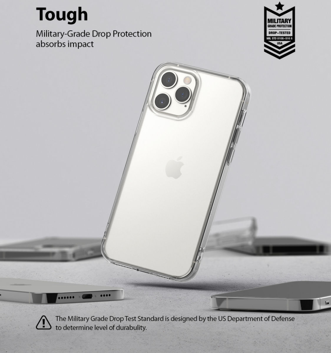 Ringke Fusion Apple iPhone 12 / 12 Pro Hoesje Matte Transparant afbeelding 8