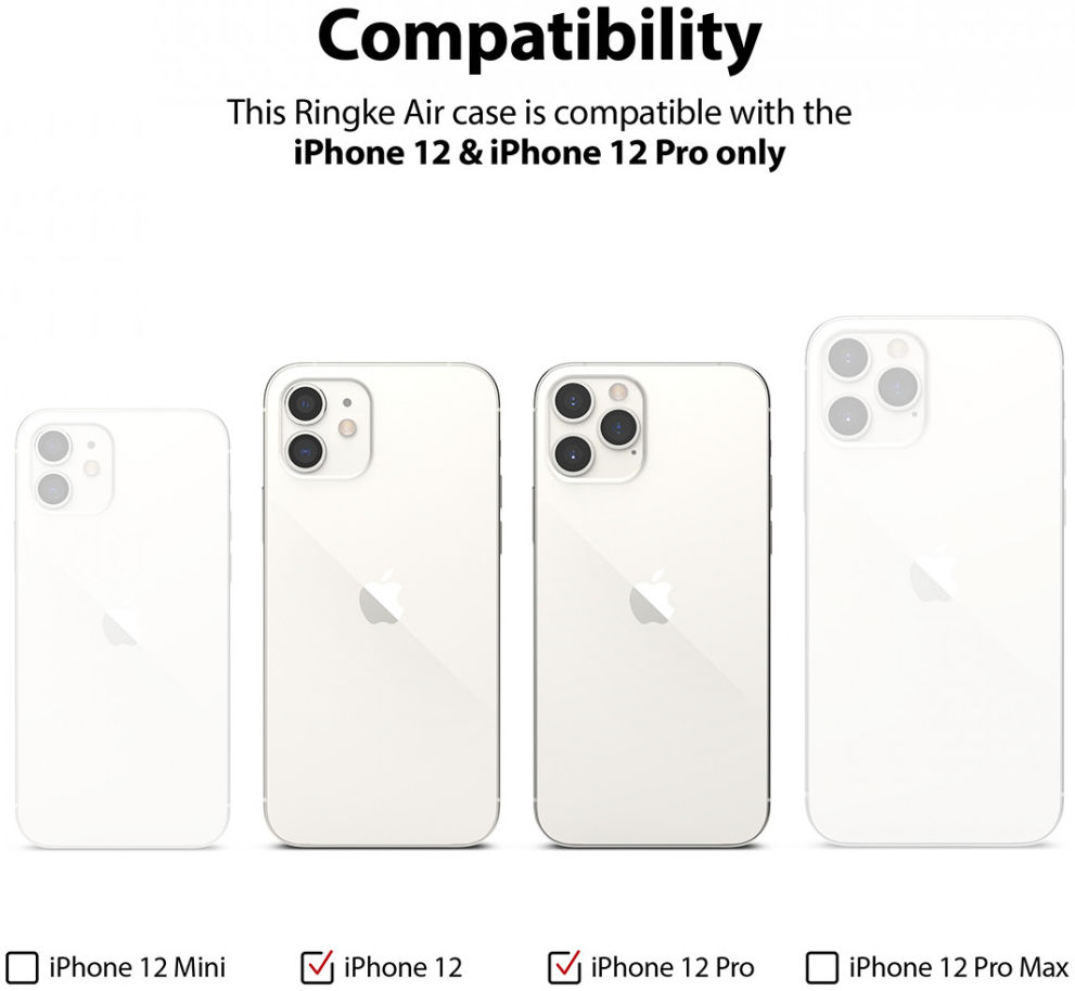 Ringke Air Apple iPhone 12 / 12 Pro Hoesje Flexibel TPU Zwart afbeelding 11