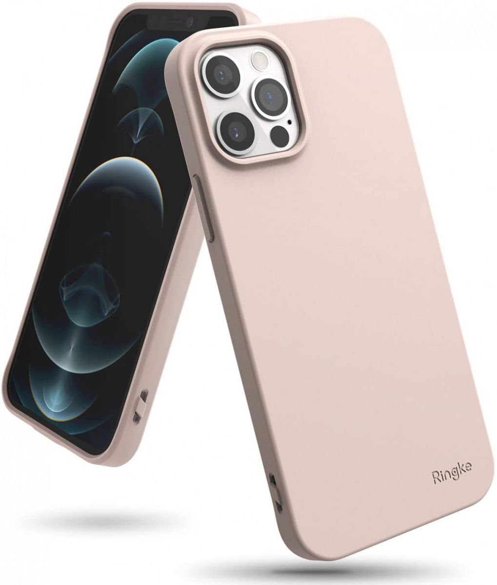 Ringke Air S Apple iPhone 12 / 12 Pro Hoesje Flexibel TPU Roze afbeelding 1