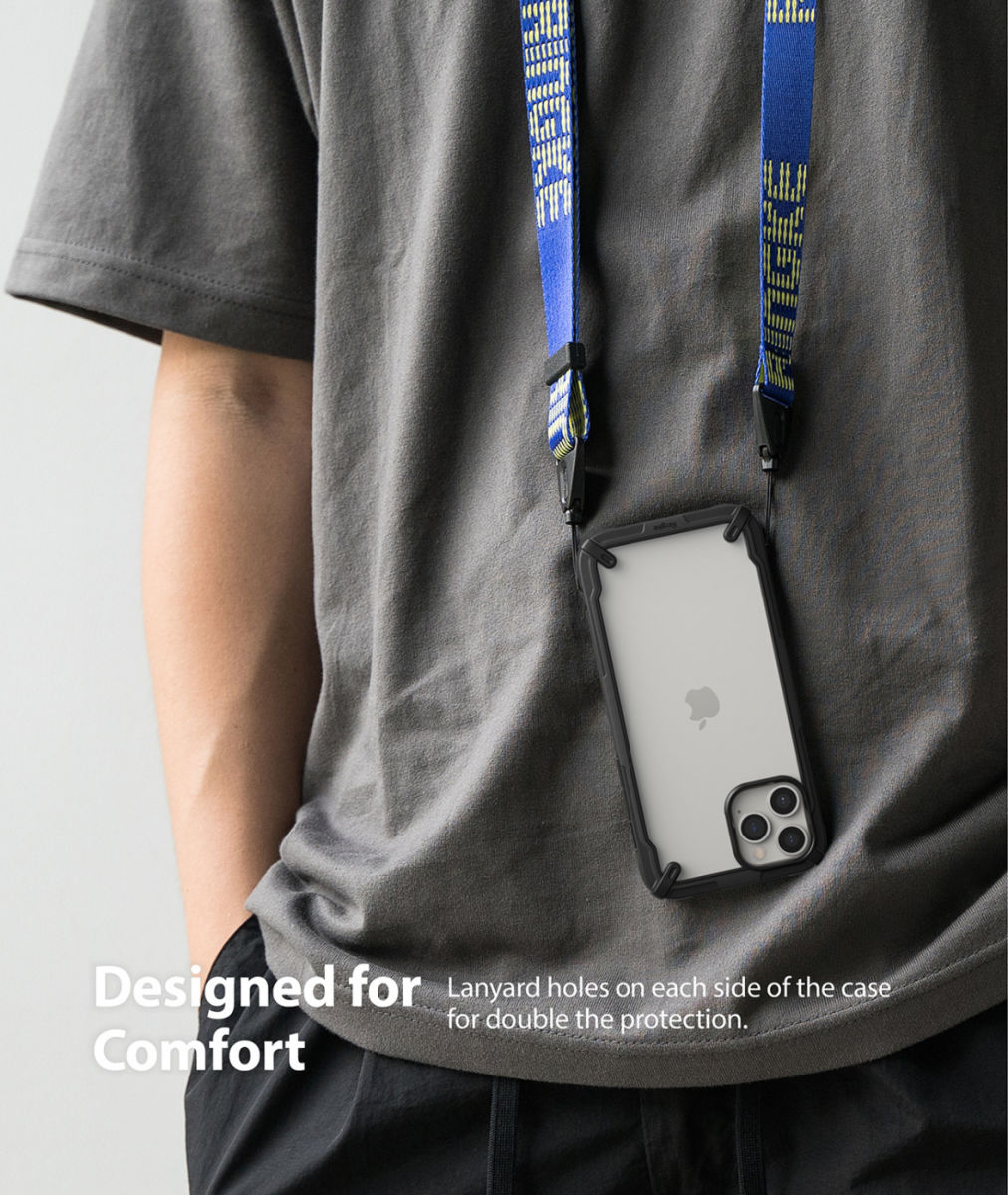 Ringke Fusion X Apple iPhone 12 Pro Max Hoesje Transparant/Zwart afbeelding 7