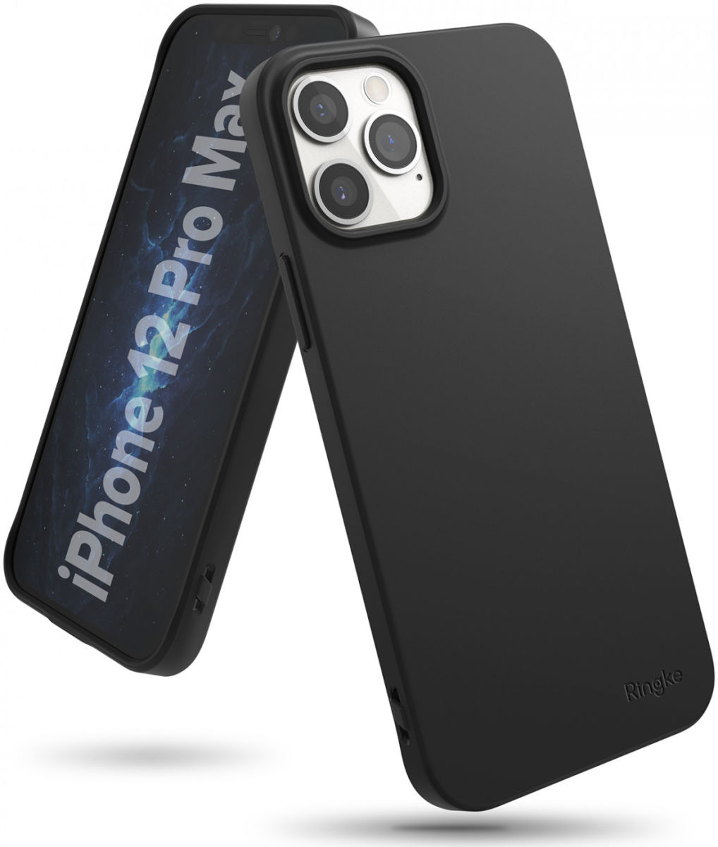 Ringke Air S Apple iPhone 12 Pro Max Hoesje Flexibel TPU Zwart afbeelding 1