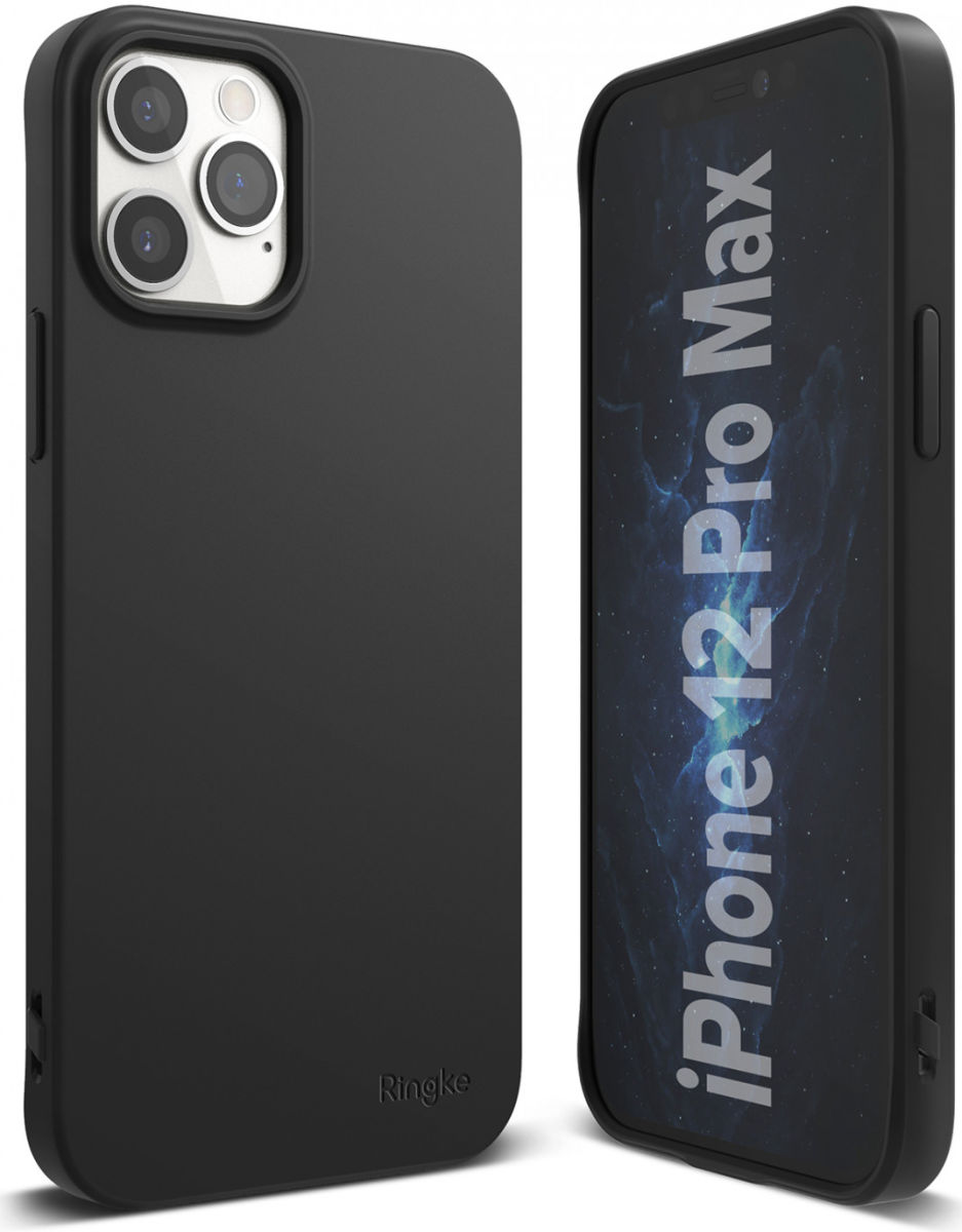 Ringke Air S Apple iPhone 12 Pro Max Hoesje Flexibel TPU Zwart afbeelding 2