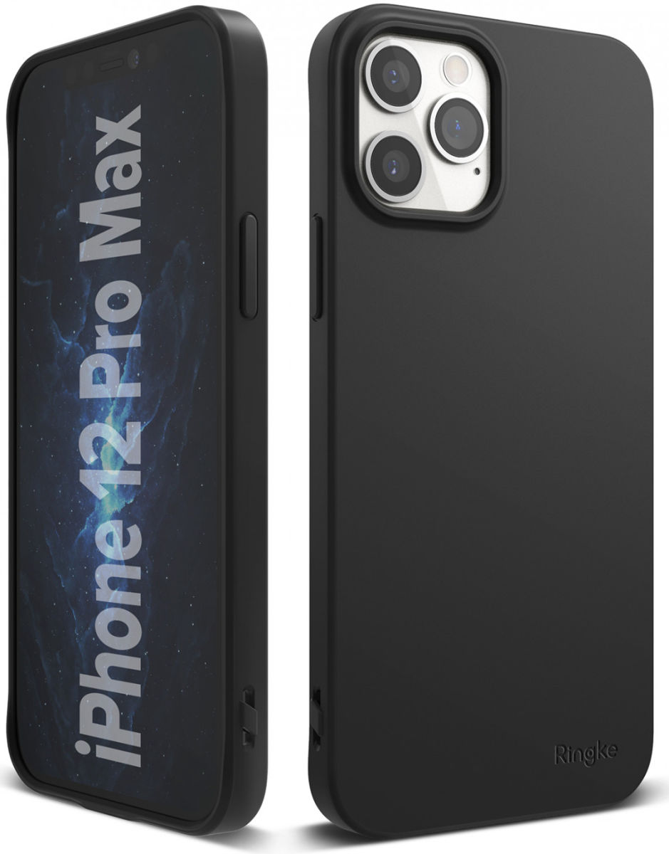 Ringke Air S Apple iPhone 12 Pro Max Hoesje Flexibel TPU Zwart afbeelding 3