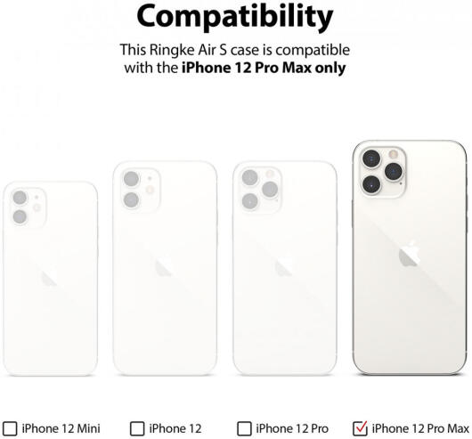 Ringke Air S Apple iPhone 12 Pro Max Hoesje Flexibel TPU Paars afbeelding 11