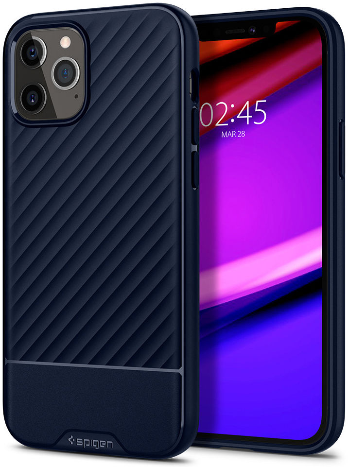 Spigen Core Armor Apple iPhone 12 Pro Max Hoesje Blauw afbeelding 1