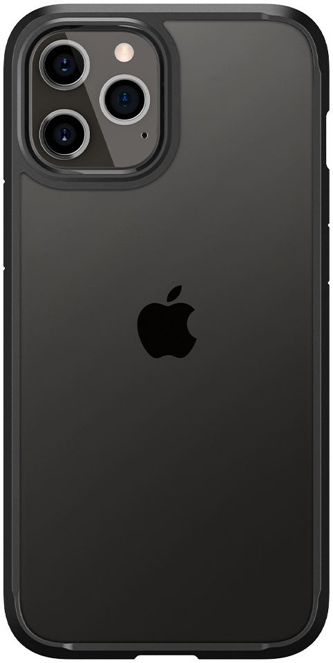 Spigen Crystal Hybrid Apple iPhone 12 Pro Max Hoesje Transparant/Zwart afbeelding 4
