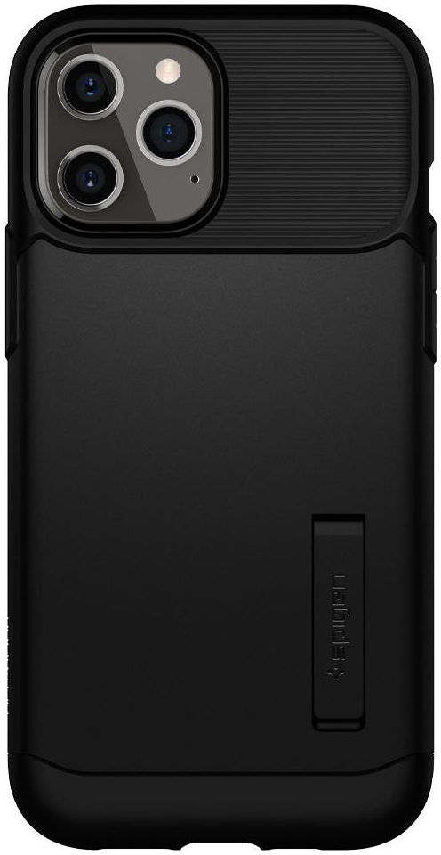 Spigen Slim Armor Apple iPhone 12 Pro Max Hoesje Zwart afbeelding 3