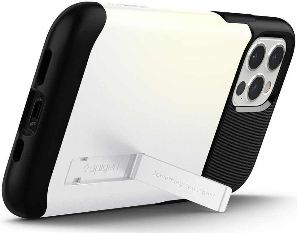 Spigen Slim Armor Apple iPhone 12 / 12 Pro Hoesje Wit afbeelding 3