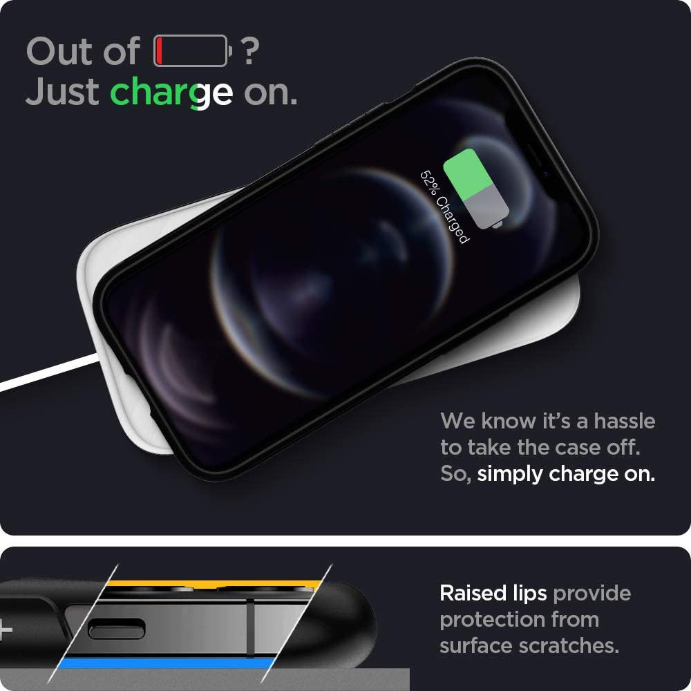 Spigen Slim Armor Apple iPhone 12 / 12 Pro Hoesje Wit afbeelding 4