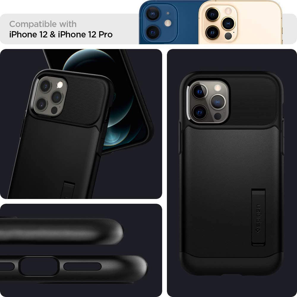 Spigen Slim Armor Apple iPhone 12 / 12 Pro Hoesje Wit afbeelding 5