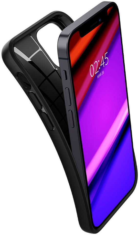 Spigen Core Armor Apple iPhone 12 Mini Hoesje Zwart afbeelding 2