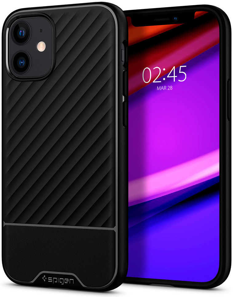 Spigen Core Armor Apple iPhone 12 Mini Hoesje Zwart afbeelding 1