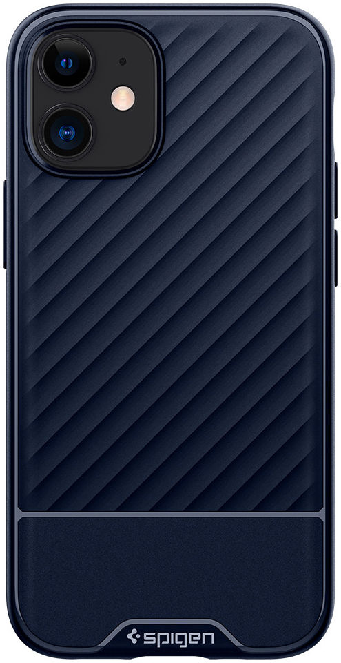 Spigen Core Armor Apple iPhone 12 Mini Hoesje Blauw afbeelding 4