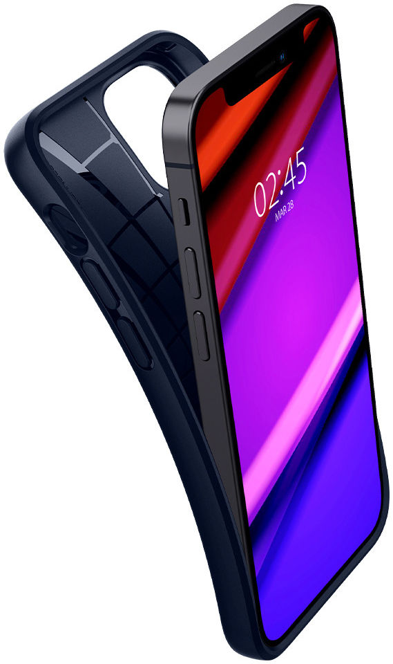 Spigen Core Armor Apple iPhone 12 Mini Hoesje Blauw afbeelding 2
