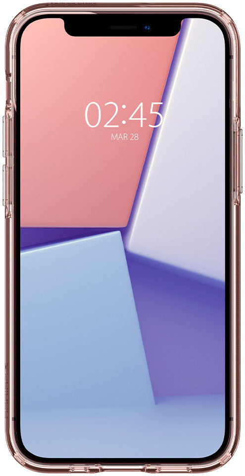 Spigen Crystal Flex Apple iPhone 12 Mini Hoesje Roze Transparant afbeelding 5